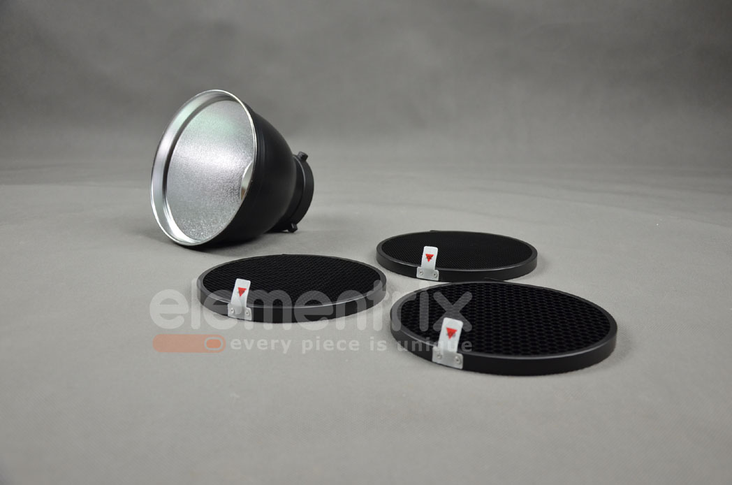 Reflektor + 3 voština,  průměr 17cm, bajonet Bowens  