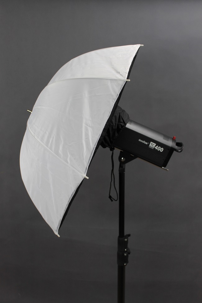 Softbox, fotografický deštníkový softbox, deštník 83cm bílý  