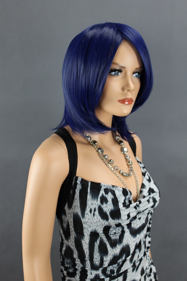 Dámská paruka krátká, tmavě modrá 111-T4027  