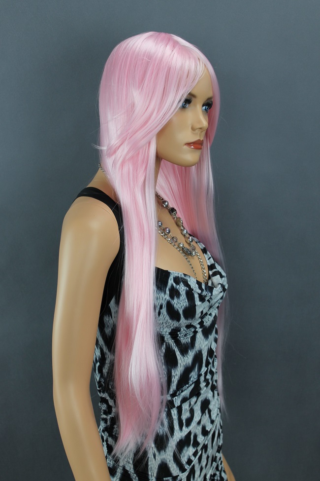 Dámská paruka dlouhá růžová 16-TF2317  