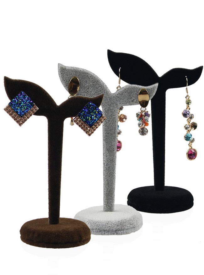 Stojánek, stojan na naušnice, černý  