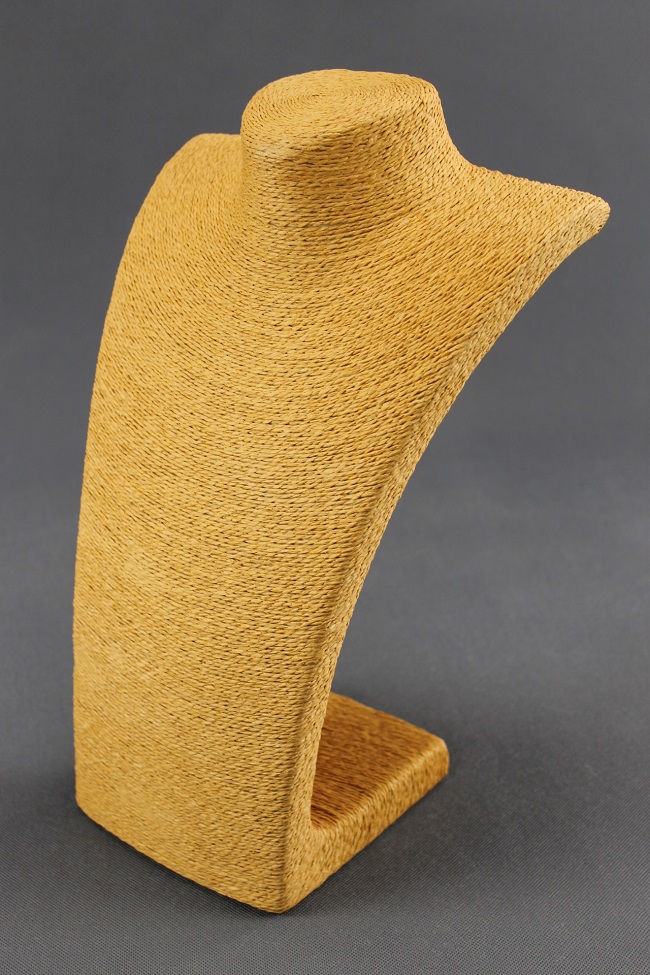 Dekolt, stojánek, stojan na šperky provázkový 36cm měděný  