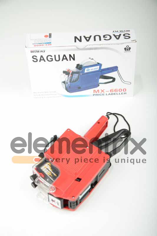 Etiketovací kleště dvouřádkové červené MX