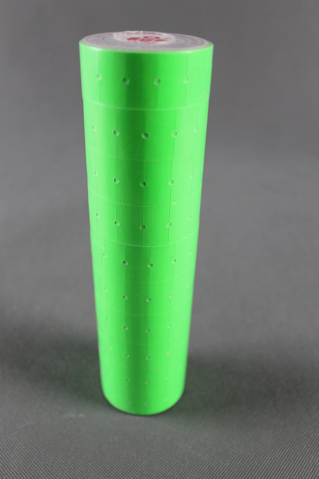 Etikety pro etiketovací kleště jednořádkové zelené