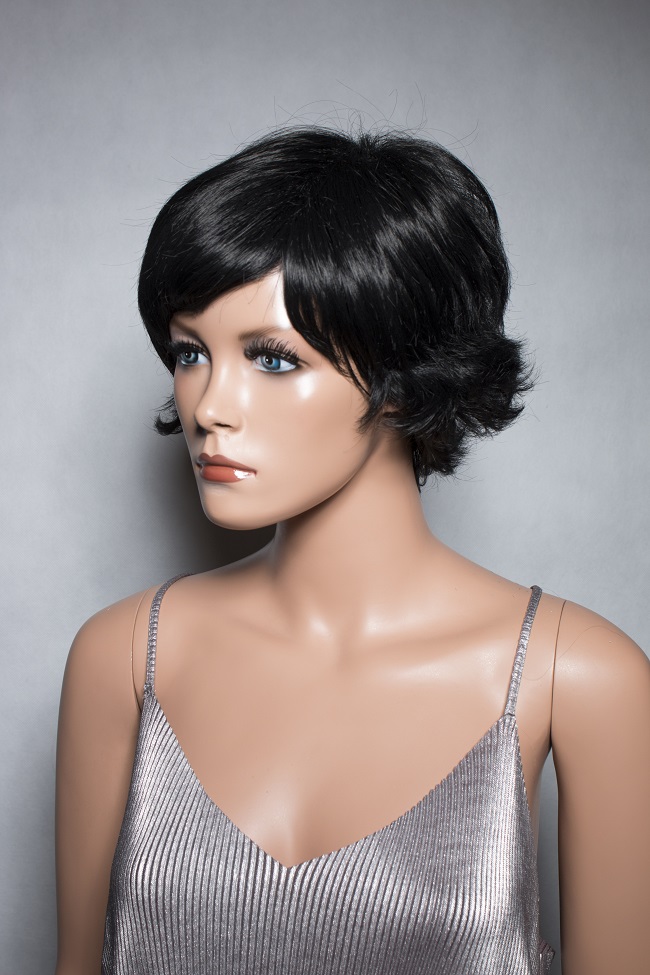 Elementrix Dámská paruka krátká černá 411-1