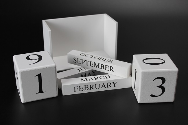 Elementrix Kostkový kalendář bílý