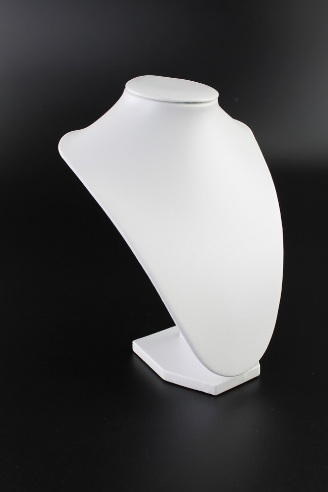 Dekolt na šperky výška 22cm bílý slonová kost  