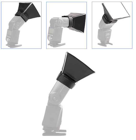 Softbox, minisoftbox s barevými filtry 10x13cm  