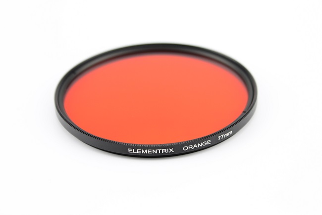 Plný filtr oranžový 58mm Elementrix textilní pouzdro