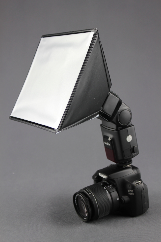 Mini softbox 3v1 pro systémový blesk 185x215mm  