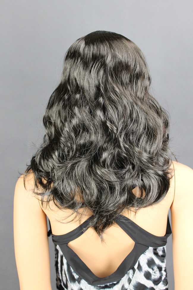 Dámská paruka černá, vlnitá LPR-112-1  