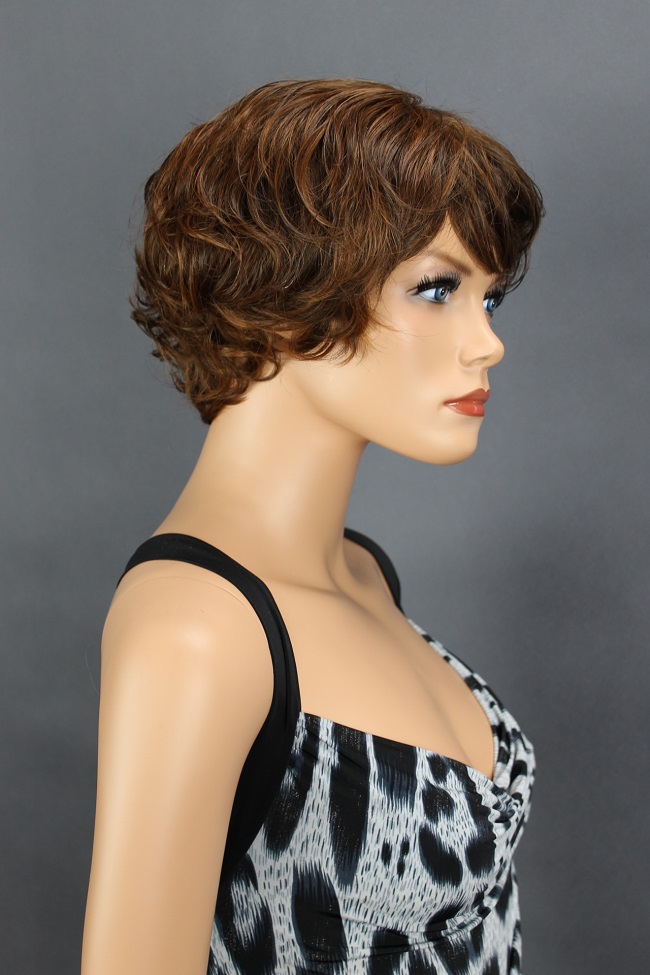 Dámská paruka krátká, hnědá, 409-230M30  