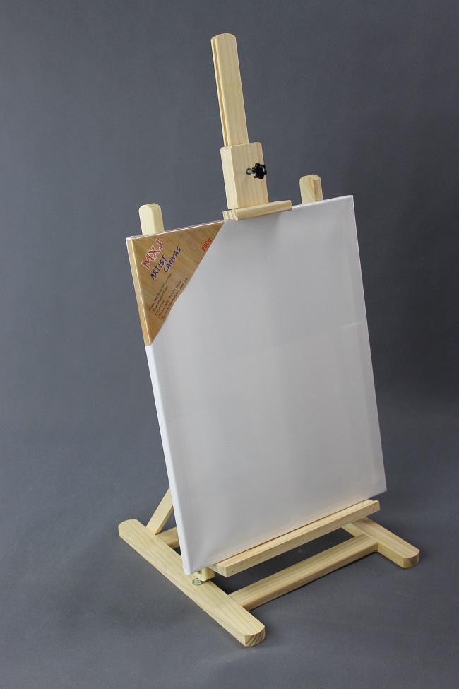 Stolní dřevěný malířský stojan 75cm složený  