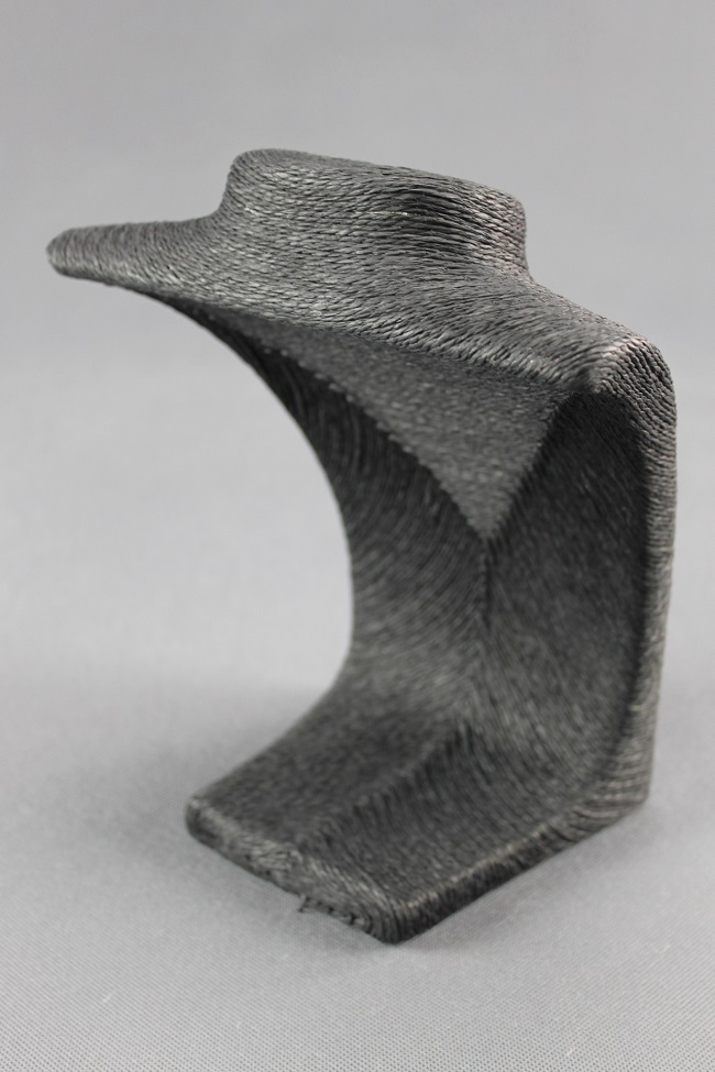 Dekolt, stojánek, stojan na šperky provázkový 22cm černý  