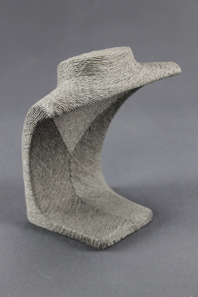 Dekolt, stojánek, stojan na šperky provázkový 22cm šedý  