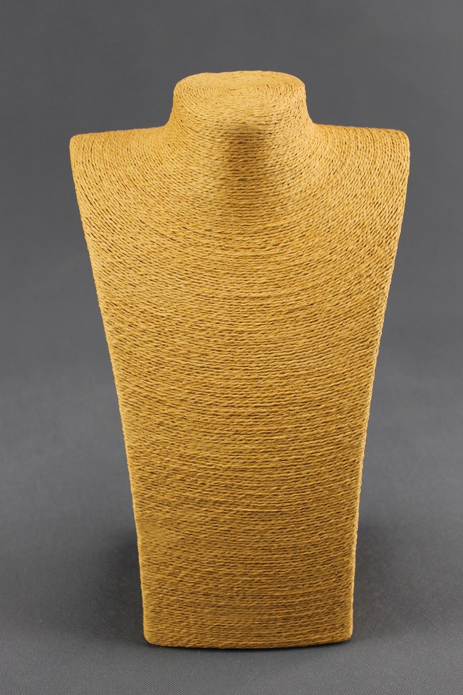 Dekolt, stojánek, stojan na šperky provázkový 36cm měděný  