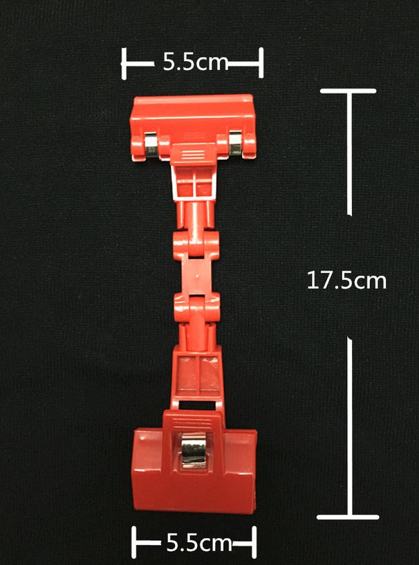 Memo clip, držák na cenovky kloubový zelený  