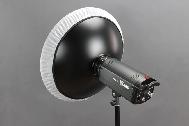 bílý Beauty dish 55cm s voštinou a difuzérem BD2W 