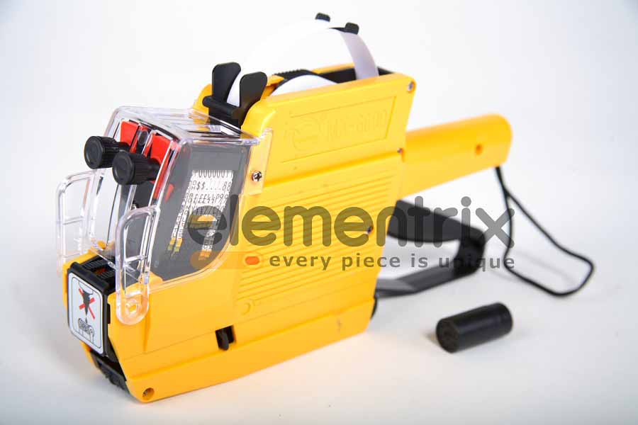 Etikety pro etiketovací kleště dvouřádkové oranžová