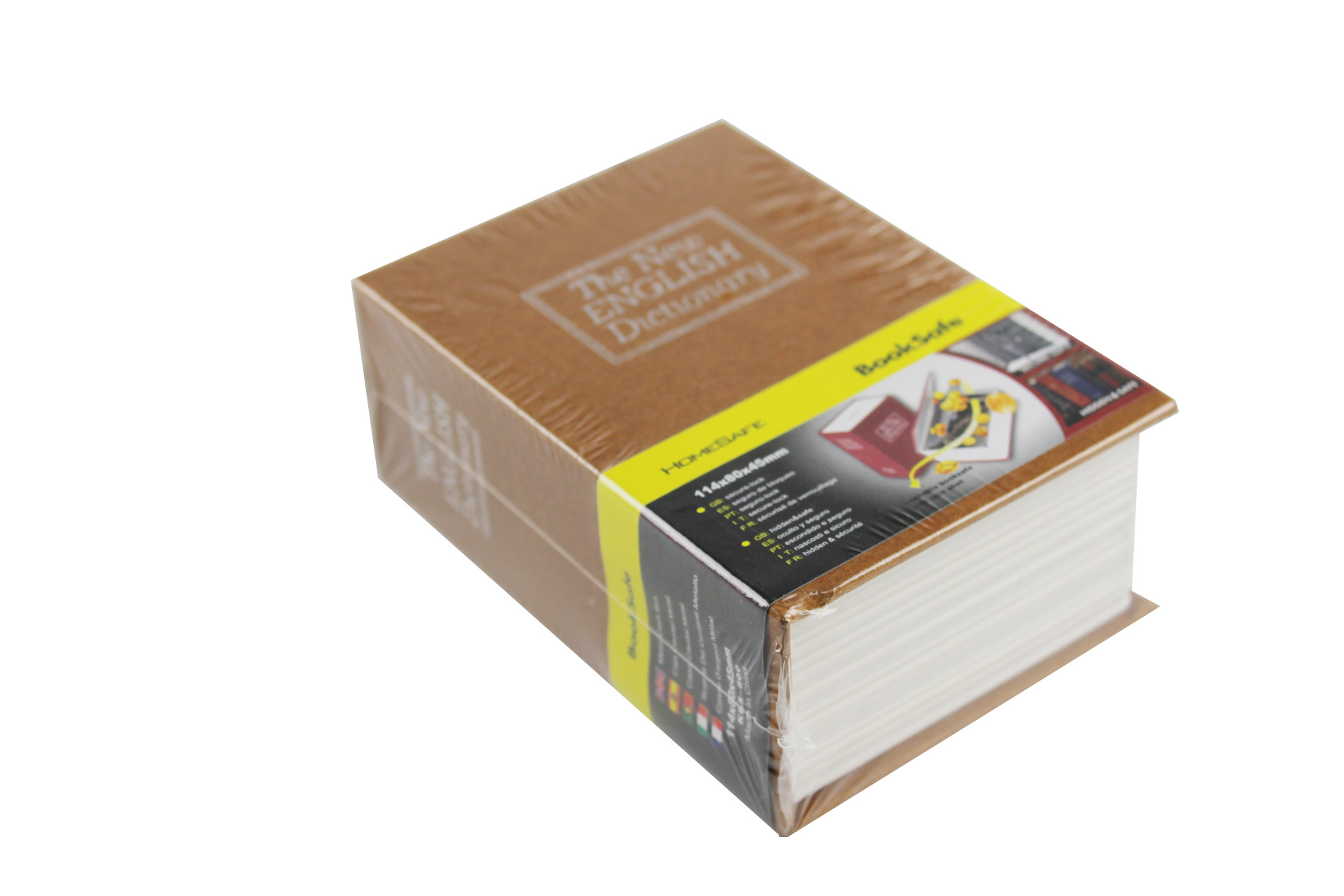 Trezor, kniha slovník 114x80x45mm zlatý