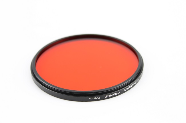 Plný filtr oranžový 58mm Elementrix textilní pouzdro