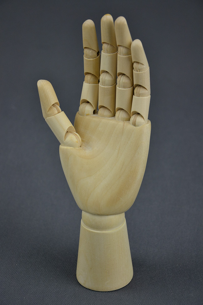 Dřevěný model ruky menší  