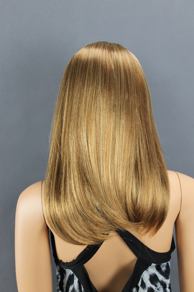 Dámská paruka dlouhá, hnědá s melírem 185-27H16T  