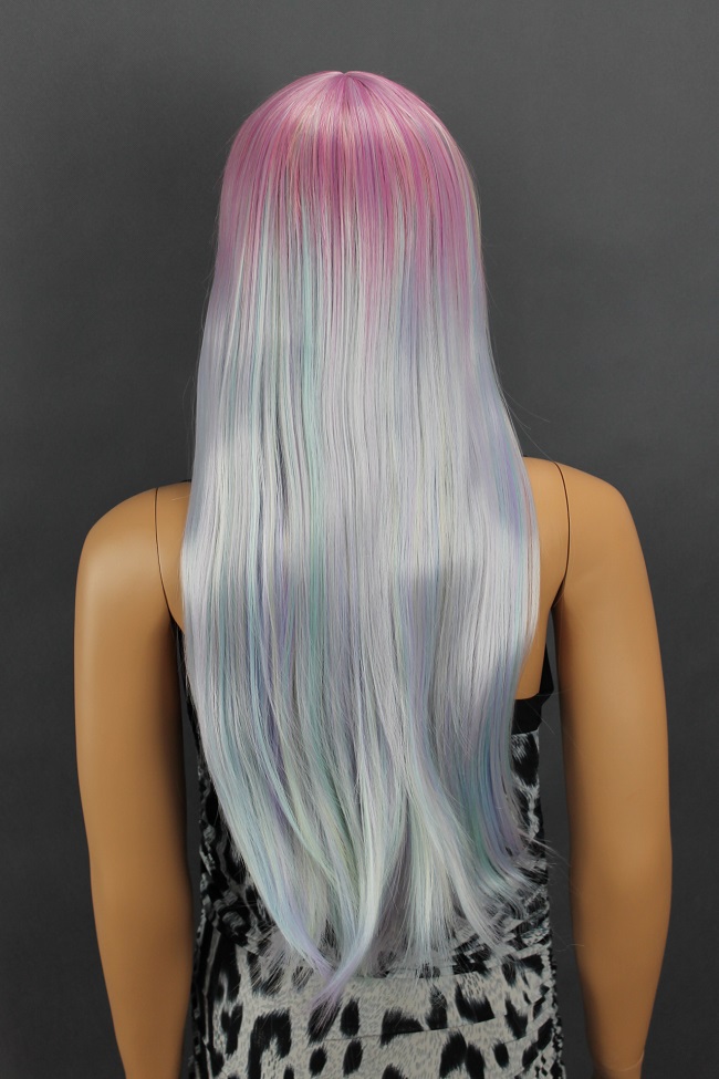 Dámská paruka dlouhá, 4 barevná  