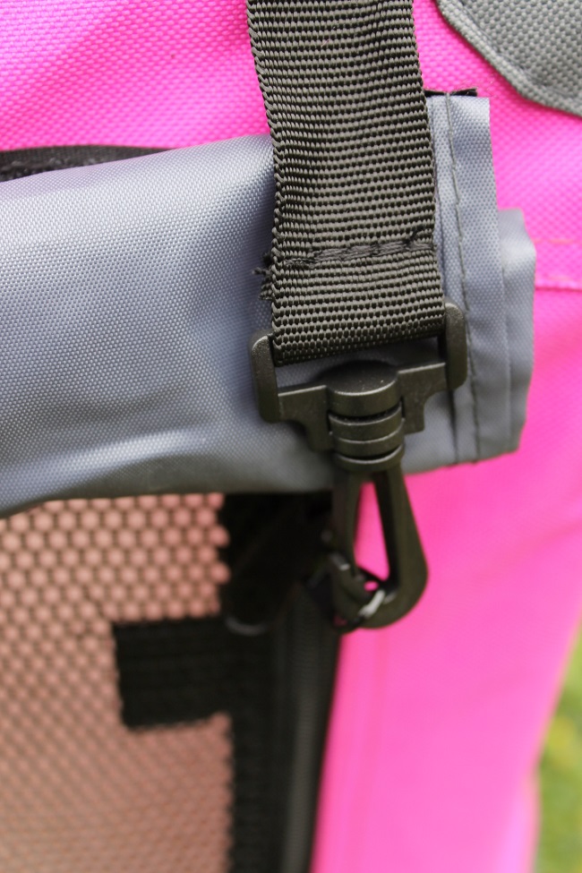 Klec pro psa, přepravní klec, látková přepravka, M růžová 3016  