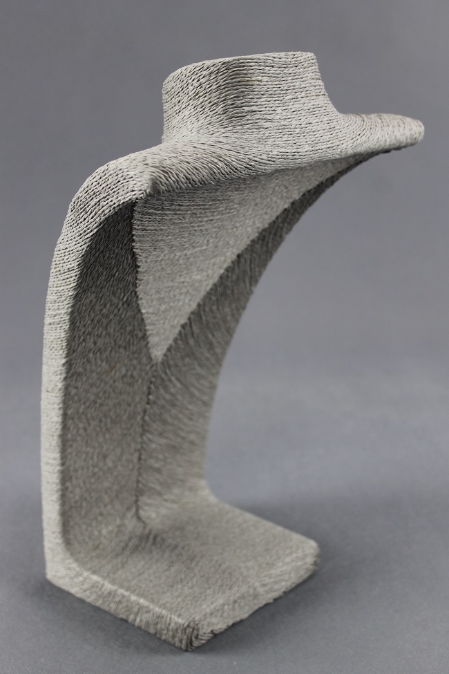 Dekolt, stojánek, stojan na šperky provázkový 36cm šedý  