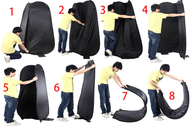 Rozkládací převlékací kabinka/stan  