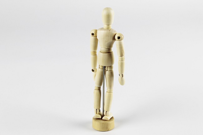 Dřevěný manekýn žena na podstavci 155mm