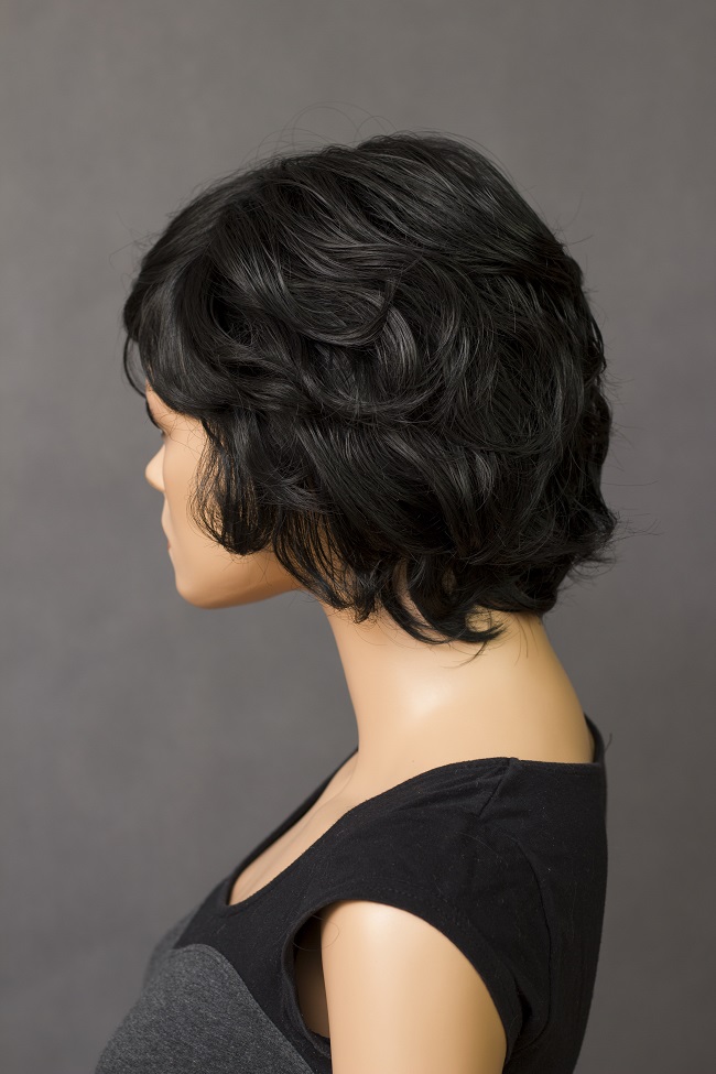 Elementrix dámská paruka krátká, černá 409