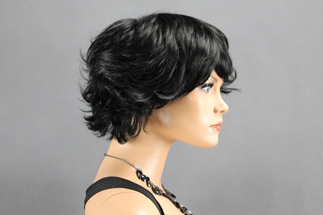 Elementrix Dámská paruka krátká černá 411-1