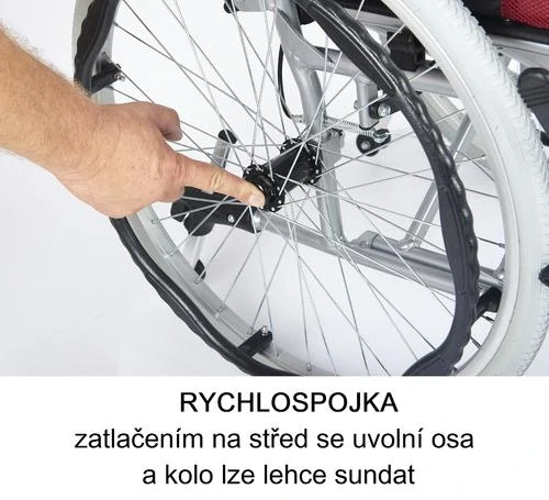 Invalidní vozík Timago Classic PK 48 cm, nosnost 115kg