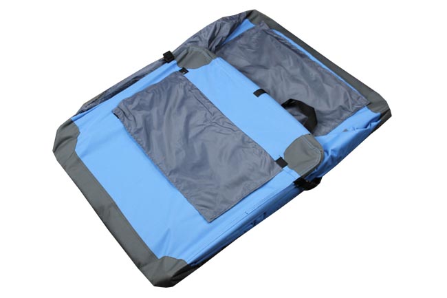 Klec pro psa, přepravní klec, látková přepravka, 3XL modrá 3016