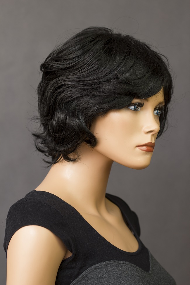 Elementrix dámská paruka krátká, černá 409