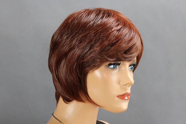 Elementrix Dámská paruka krátká, kaštanová 412-33