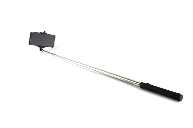 Elementrix selfie tyč 86cm černá s držákem  