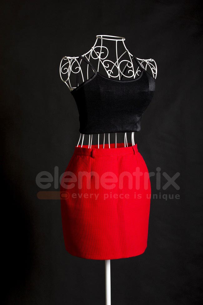 Dámské torzo, bílé, kovové FT9  