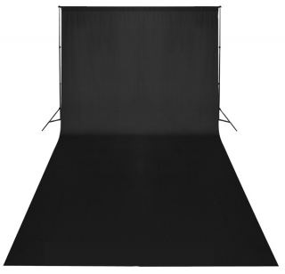 Fotografické pozadí sametové 3x6m černé