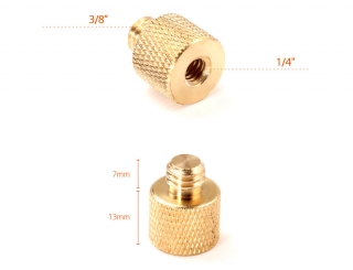 Redukce 1/4" na 3/8" mosaz