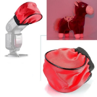 Difuzér pro systémový blesk, softbox červený