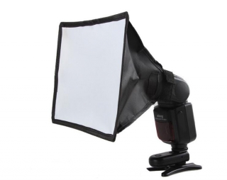 Softbox, minisoftbox pro systémový blesk 20x30cm