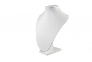 Stojan, stojánek, dekolt na šperky 26cm bílý slonová kost