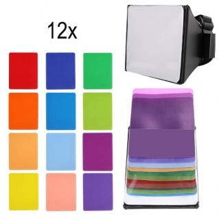 Softbox, minisoftbox s barevými filtry 10x13cm